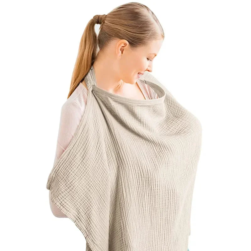 Breathable Nursing Cover - Adjustable Privacy Apron for Outdoor Breastfeeding