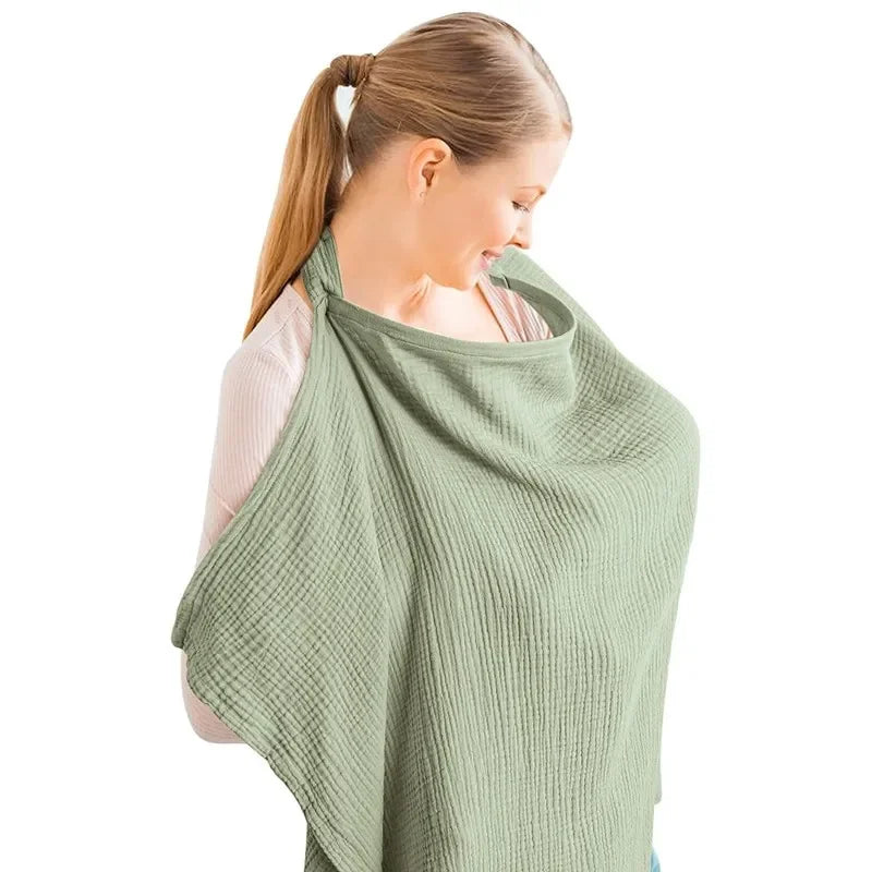 Breathable Nursing Cover - Adjustable Privacy Apron for Outdoor Breastfeeding