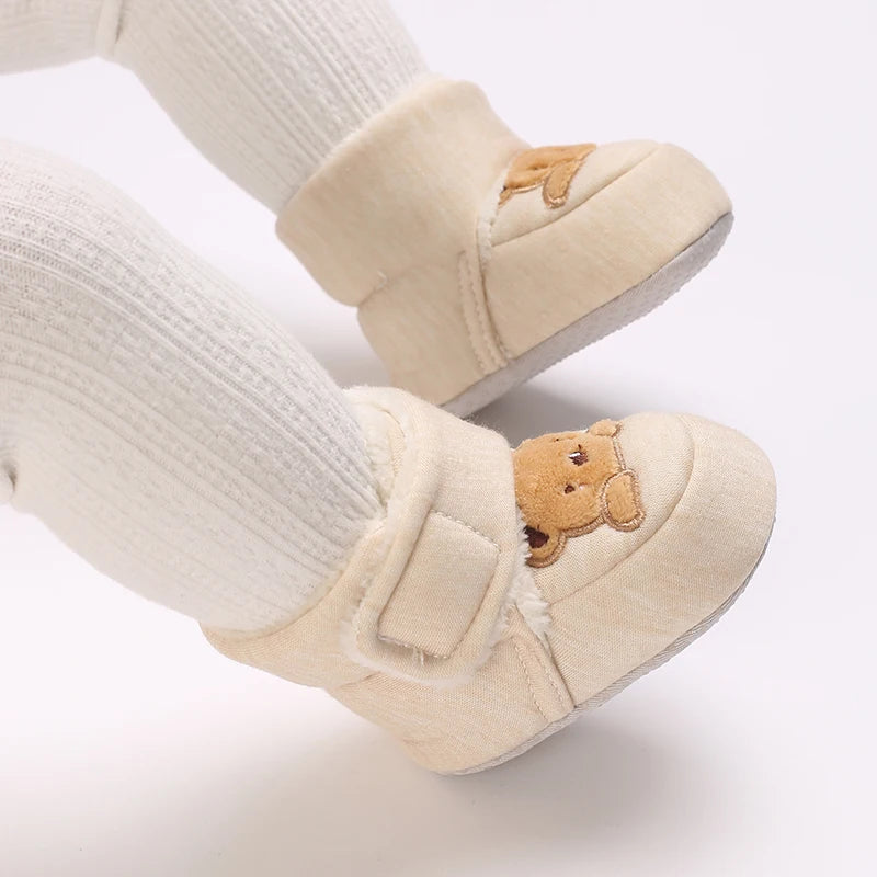 Cute Cartoon Cotton Baby Shoes - Soft First Walker Shoes for Newborn Boys & Girls