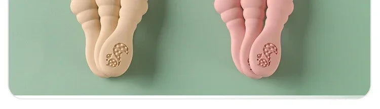 3PCS Silicone Baby Utensils Set โ Soft Spoon & Fork for Toddlers โ Self-Feeding Training Cutlery