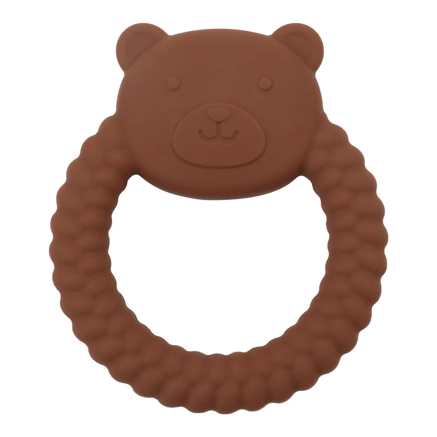 Silicone Nursing Teether Toy – Durable Cartoon Design for Dental Care & Gum Relief (3+ Months)