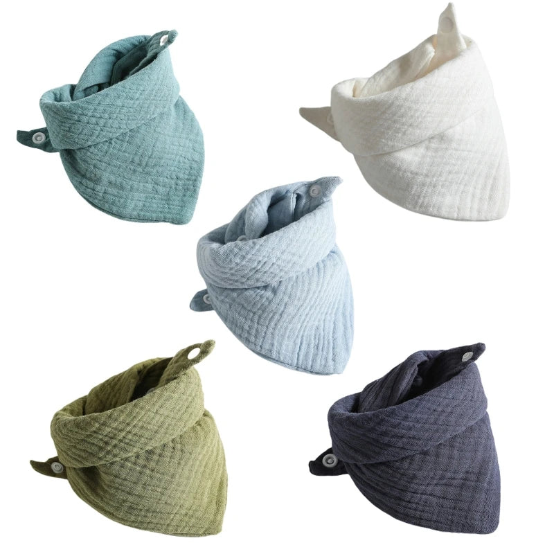 5 Soft Absorbent Gauze Newborn Burp Cloth Baby Saliva Towel Cotton Baby Bibs Handkerchief Nursing Towel Cuddle Cloth Baby Stuff