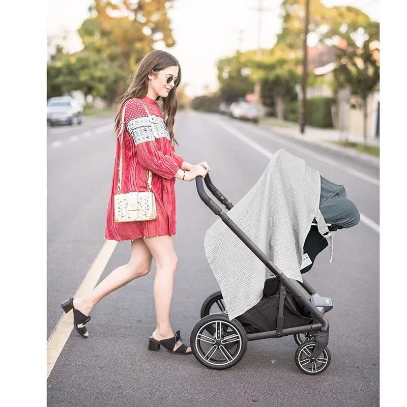 Breathable Nursing Cover - Adjustable Privacy Apron for Outdoor Breastfeeding