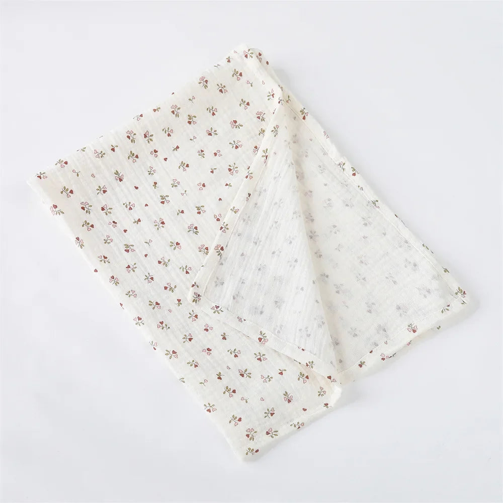 Cotton Receiving Blanket for Newborn Gauze Muslin Baby Blanket  New Born Swaddle Wrap Kids Bath Towel Baby Stroller Blanket