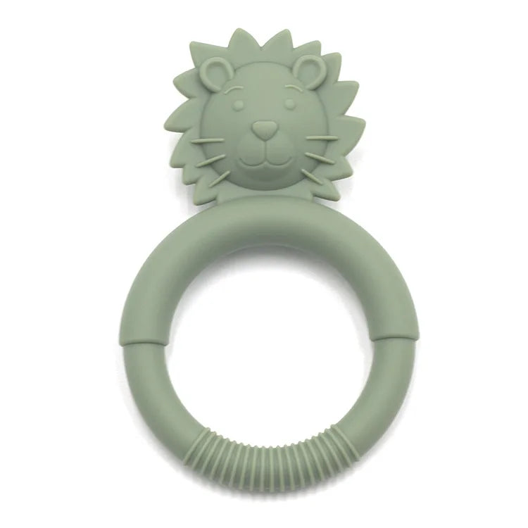 Silicone Nursing Teether Toy – Durable Cartoon Design for Dental Care & Gum Relief (3+ Months)
