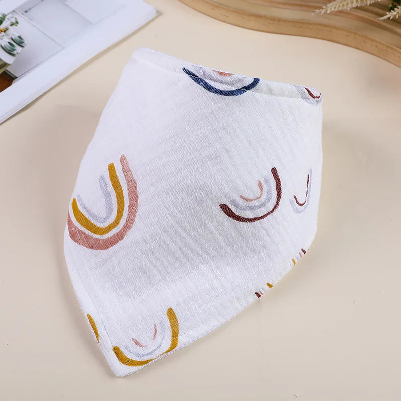 Baby Bibs Infant Cotton Bib Newborn Baby Items Triangle Scarf Feeding Saliva Towel Bandana Burp Cloth Boys Girls Shower Gift