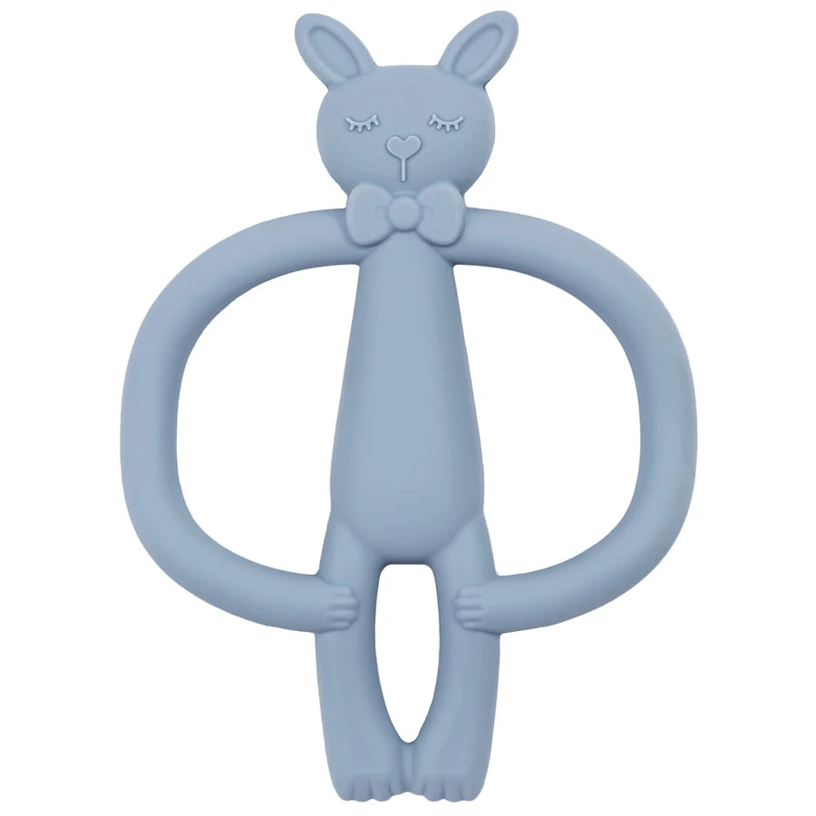 Silicone Nursing Teether Toy – Durable Cartoon Design for Dental Care & Gum Relief (3+ Months)