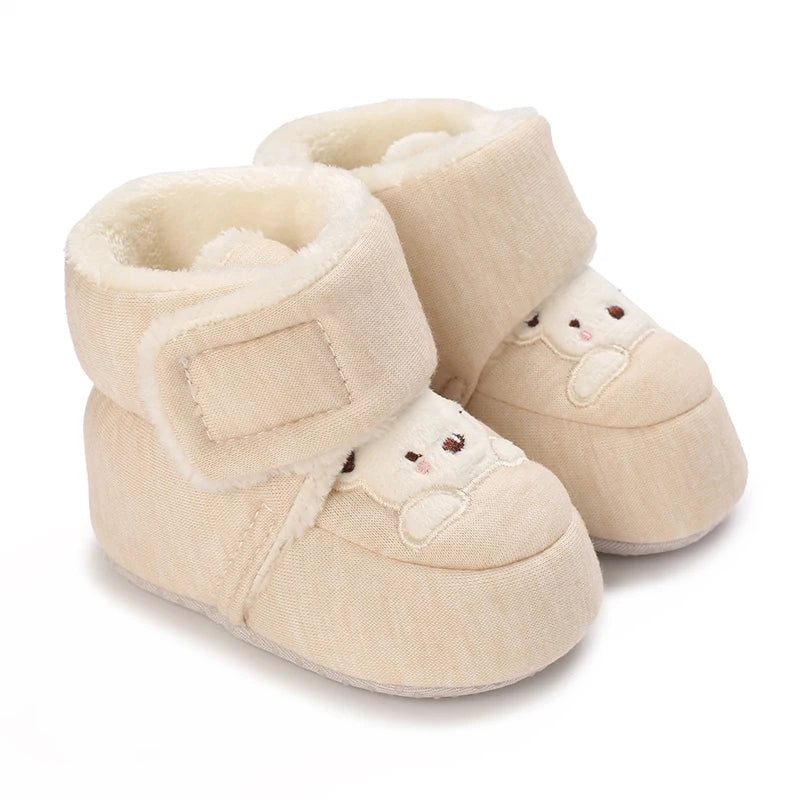 Cute Cartoon Cotton Baby Shoes - Soft First Walker Shoes for Newborn Boys & Girls