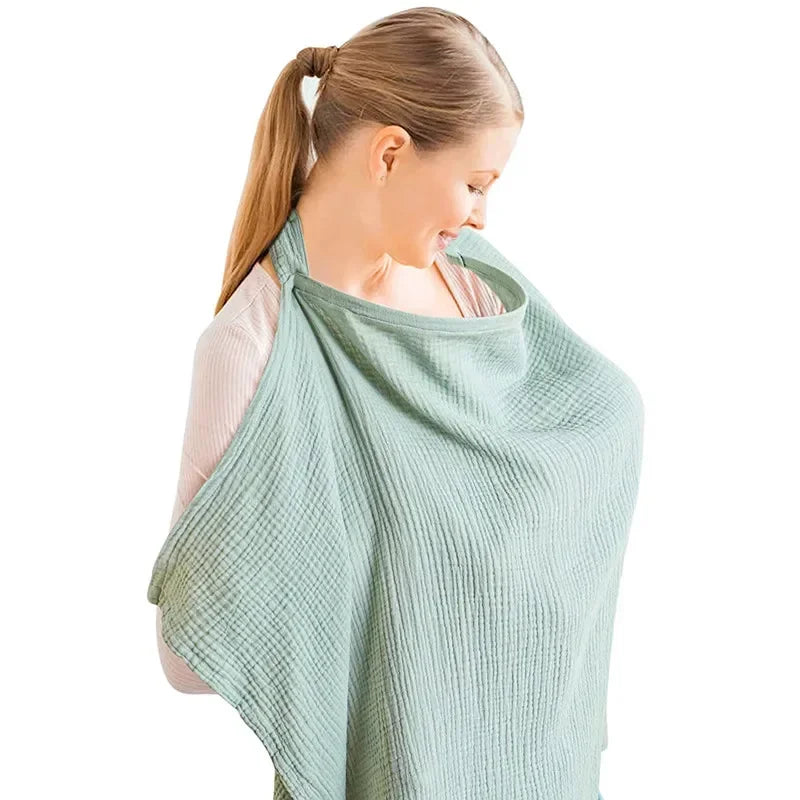 Breathable Nursing Cover - Adjustable Privacy Apron for Outdoor Breastfeeding