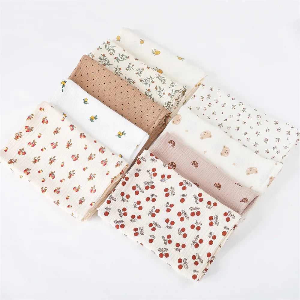 Cotton Receiving Blanket for Newborn Gauze Muslin Baby Blanket  New Born Swaddle Wrap Kids Bath Towel Baby Stroller Blanket