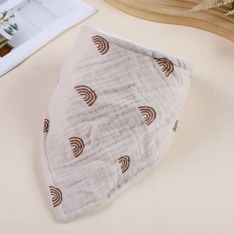 Baby Bibs Infant Cotton Bib Newborn Baby Items Triangle Scarf Feeding Saliva Towel Bandana Burp Cloth Boys Girls Shower Gift
