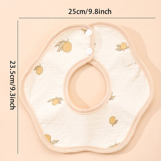 3-Pack Cotton Gauze Baby Bibs β Absorbent Feeding Set