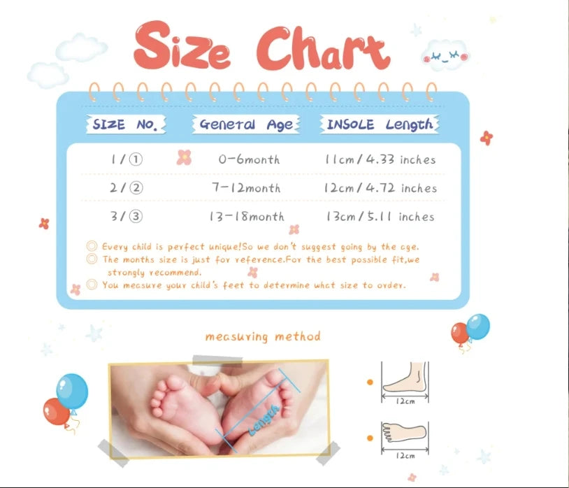 Cute Cartoon Cotton Baby Shoes - Soft First Walker Shoes for Newborn Boys & Girls