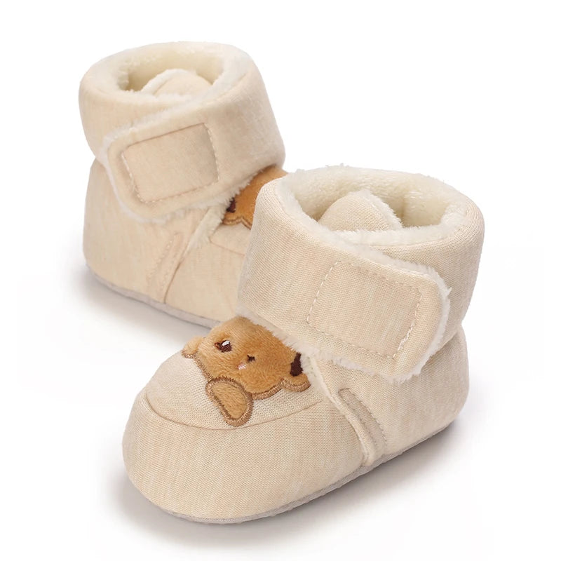 Cute Cartoon Cotton Baby Shoes - Soft First Walker Shoes for Newborn Boys & Girls