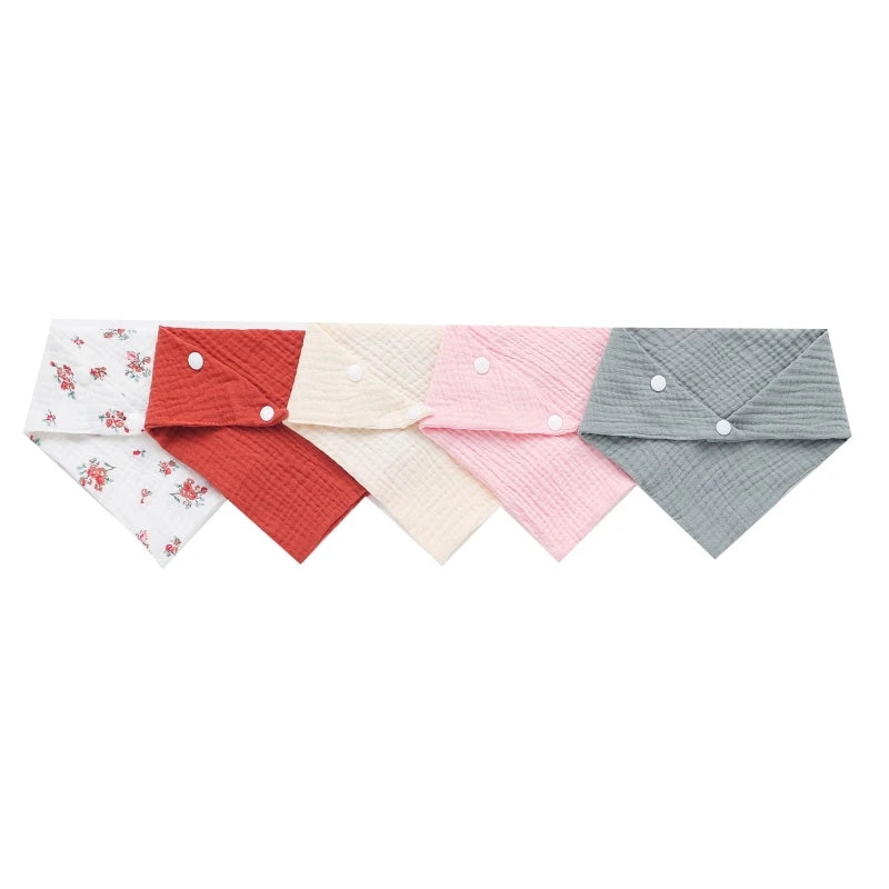 5 Soft Absorbent Gauze Newborn Burp Cloth Baby Saliva Towel Cotton Baby Bibs Handkerchief Nursing Towel Cuddle Cloth Baby Stuff