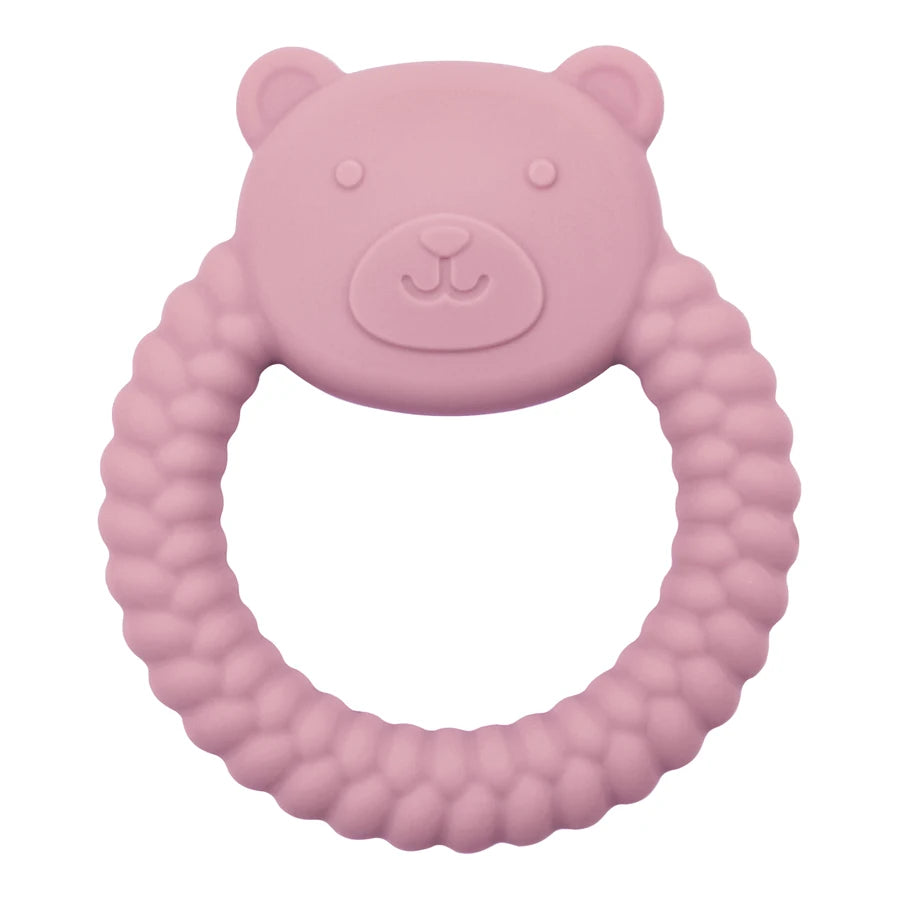 Silicone Nursing Teether Toy – Durable Cartoon Design for Dental Care & Gum Relief (3+ Months)
