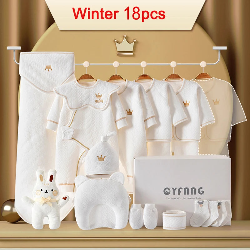 Newborn Baby Clothing Set – 15-20 Piece 100% Cotton Unisex Outfit Collection (0-3 Months)