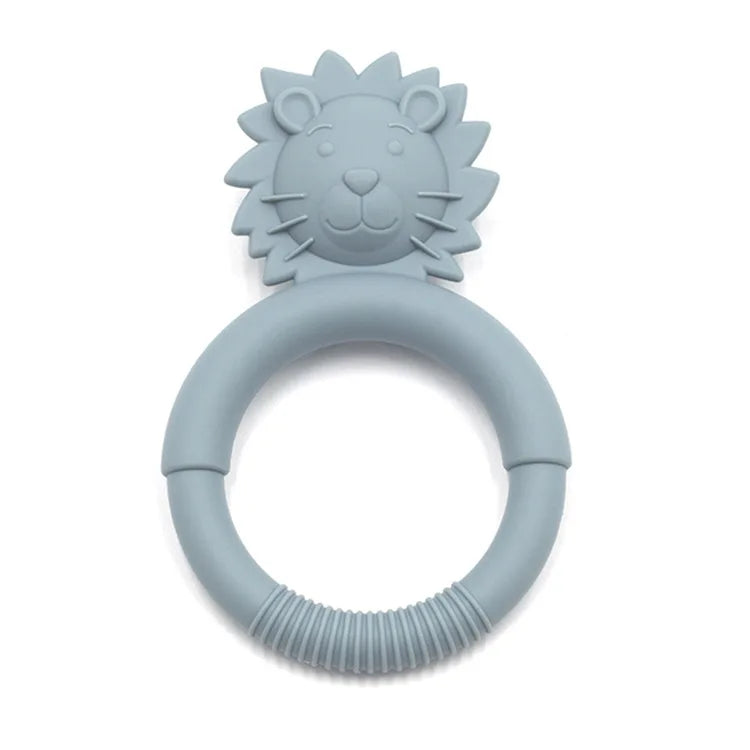 Silicone Nursing Teether Toy – Durable Cartoon Design for Dental Care & Gum Relief (3+ Months)