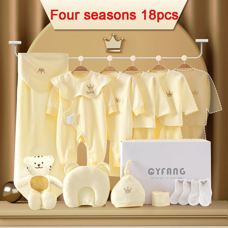 Newborn Baby Clothing Set – 15-20 Piece 100% Cotton Unisex Outfit Collection (0-3 Months)