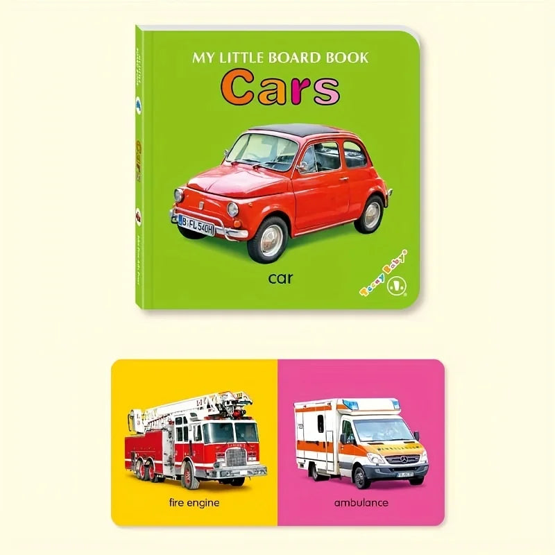 Baby Colorful Pattern Card Books - Interactive Sensory Toys for Newborn Development