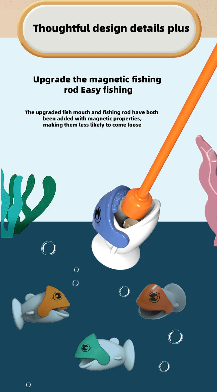 Magnetic Fishing Toy Set - Educational First Birthday Gift for Boys & Girls