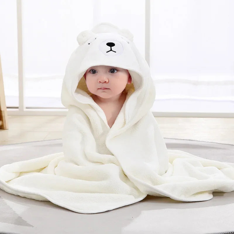 Personalized Custom name Embroidered Newborn letter Nursery Baby Soft Bath Towels Gifts for Boy Girl Toddler Bathrobe Warm