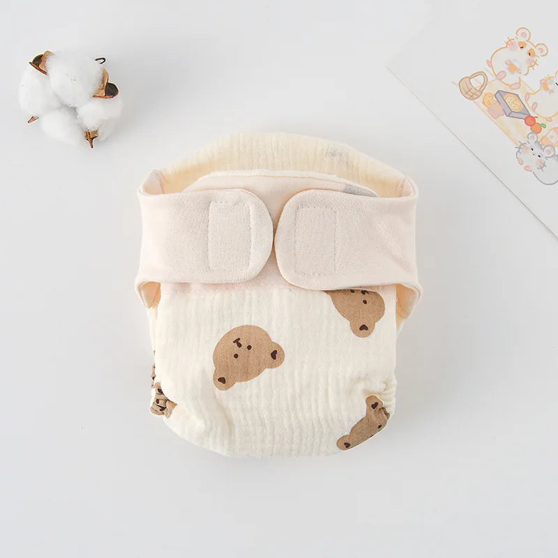Summer Cotton Baby Training Pants - Reusable Cartoon Diaper Shorts for Toddlers