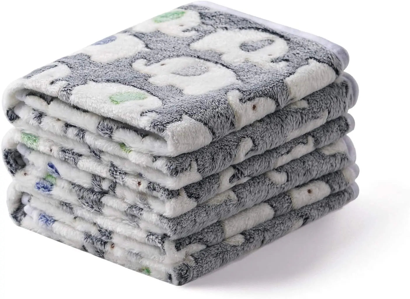 Cute Elephant Baby Blanket - Soft Coral Velvet Swaddle Wrap & Stroller Cover