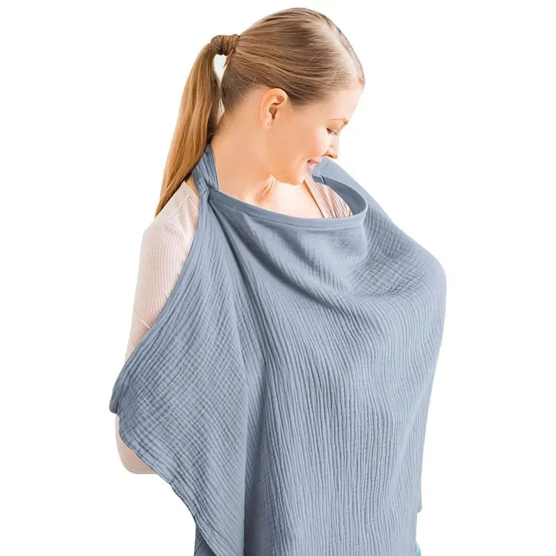 Breathable Nursing Cover - Adjustable Privacy Apron for Outdoor Breastfeeding