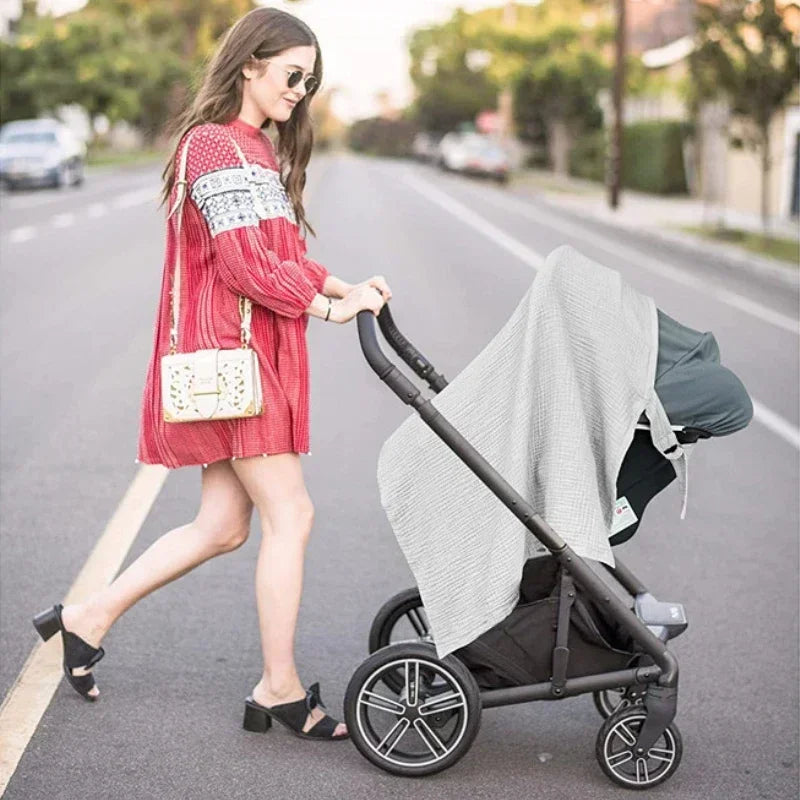 Breathable Nursing Cover - Adjustable Privacy Apron for Outdoor Breastfeeding