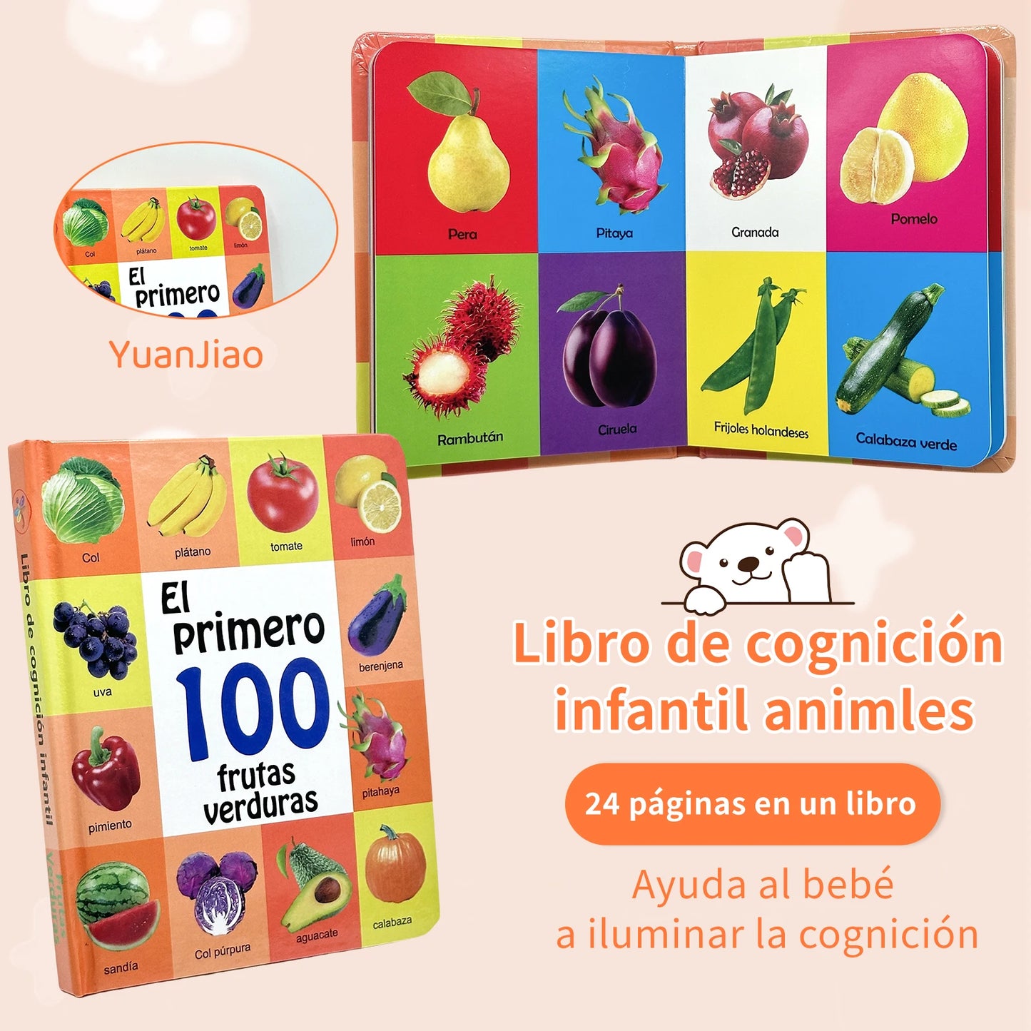 Spanish Children's Cognitive Encyclopedia - Early Learning Books for Kids 0-2 Years