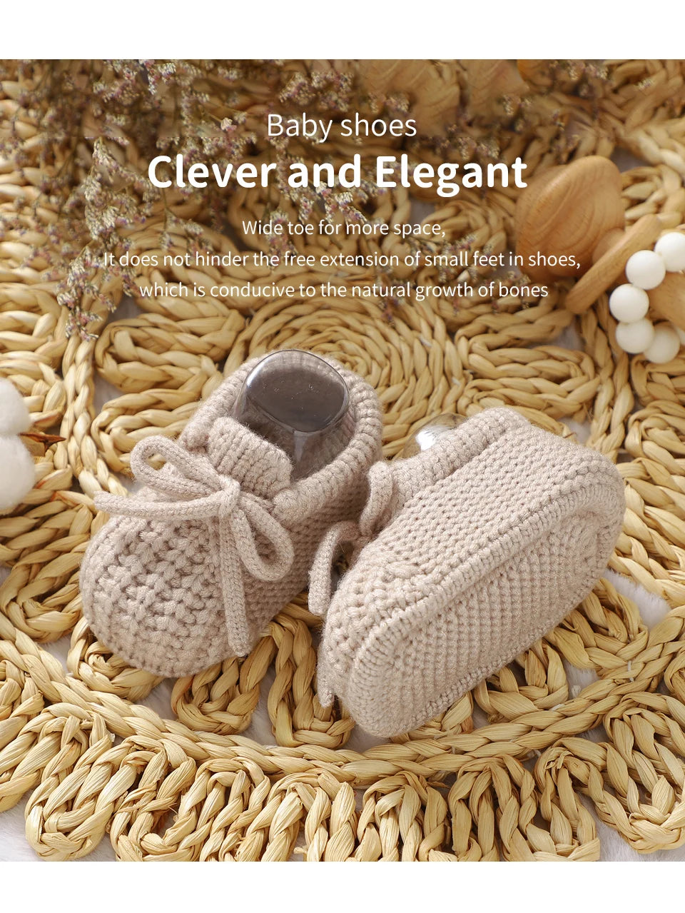 Baby Shoes Knitted Newborn Bed Footwear 0-18M Warm Clothing Accessories Infant Boys Girls First Boots Fashion Solid Toddler Kid