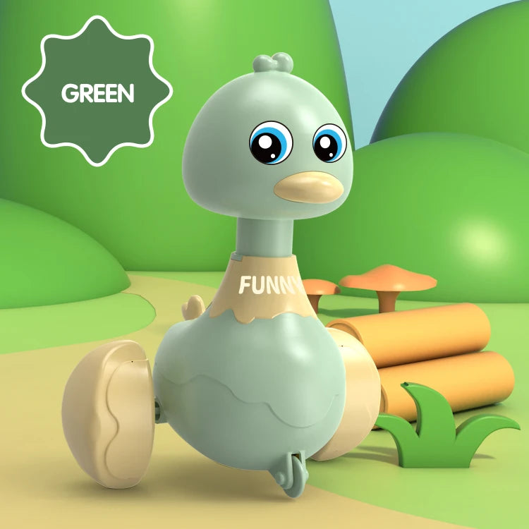 Baby Swing Duck Toy - Cartoon Press Vehicles & Pull Back Cars Educational Set
