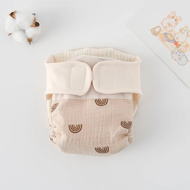 Summer Cotton Baby Training Pants - Reusable Cartoon Diaper Shorts for Toddlers