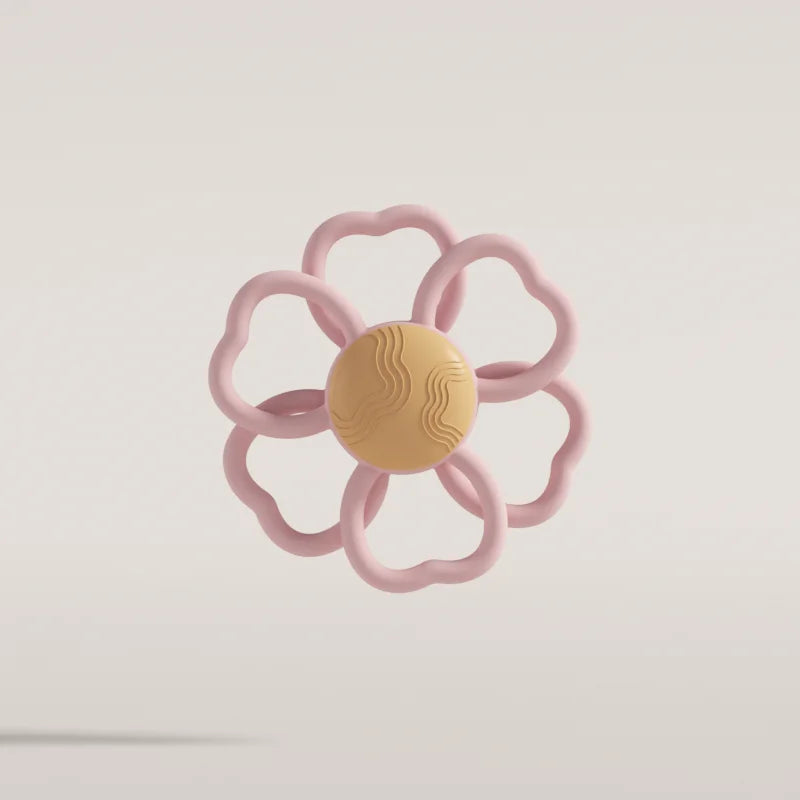 Silicone Baby Rattle Teether - Soft Chewable Sensory Toy for Infants 0-3 Years