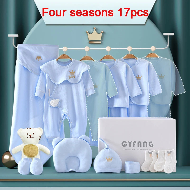 Newborn Baby Clothing Set – 15-20 Piece 100% Cotton Unisex Outfit Collection (0-3 Months)