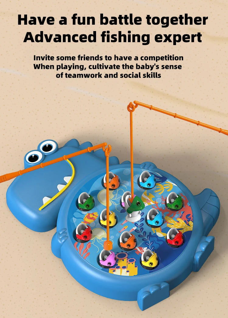 Magnetic Fishing Toy Set - Educational First Birthday Gift for Boys & Girls