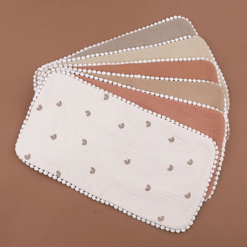 5 Soft Absorbent Gauze Newborn Burp Cloth Baby Saliva Towel Cotton Baby Bibs Handkerchief Nursing Towel Cuddle Cloth Baby Stuff