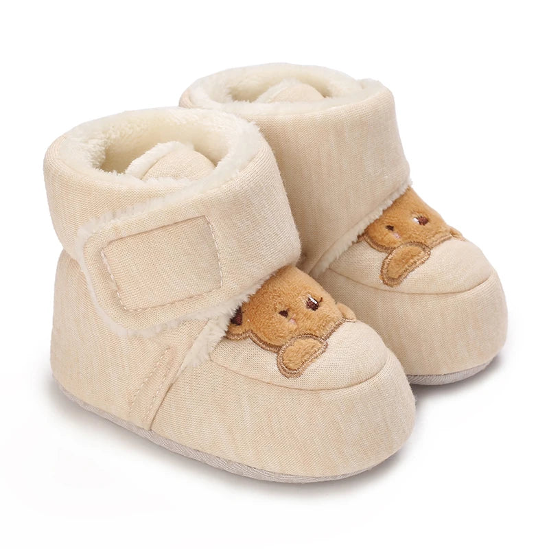 Cute Cartoon Cotton Baby Shoes - Soft First Walker Shoes for Newborn Boys & Girls