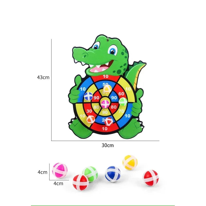 Educational Dart Board Game - Montessori Sticky Ball Target Game for Kids 3-7 Years