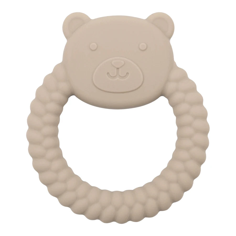 Silicone Nursing Teether Toy – Durable Cartoon Design for Dental Care & Gum Relief (3+ Months)