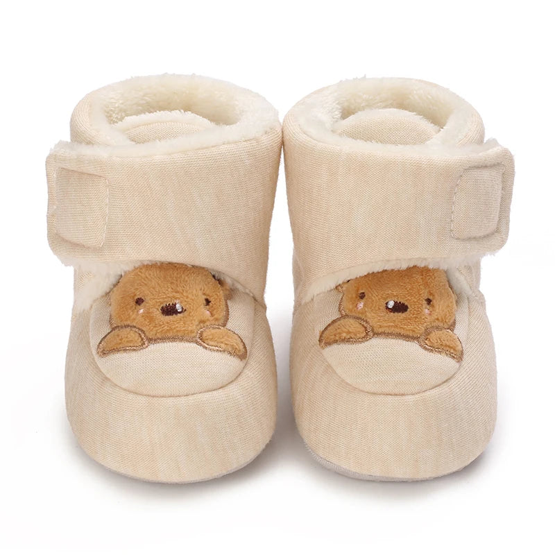 Cute Cartoon Cotton Baby Shoes - Soft First Walker Shoes for Newborn Boys & Girls