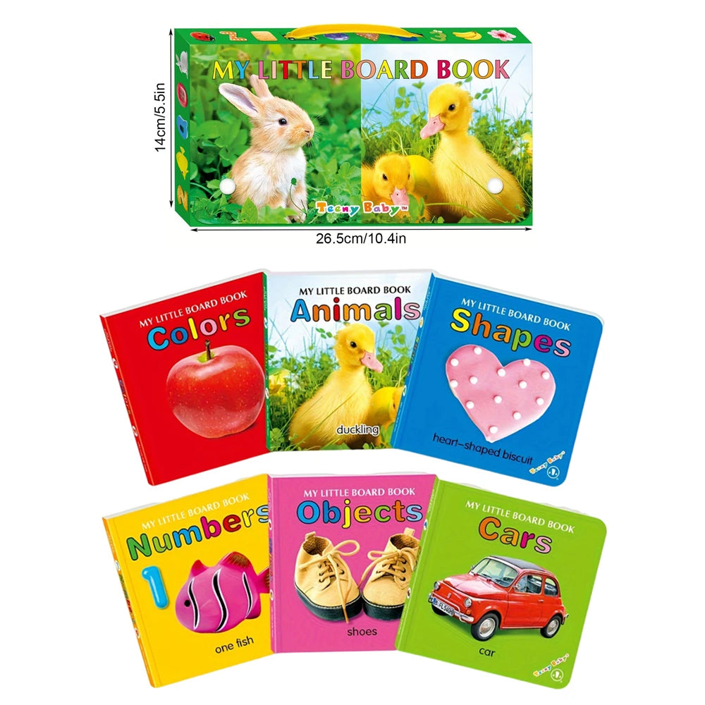Baby Colorful Pattern Card Books - Interactive Sensory Toys for Newborn Development