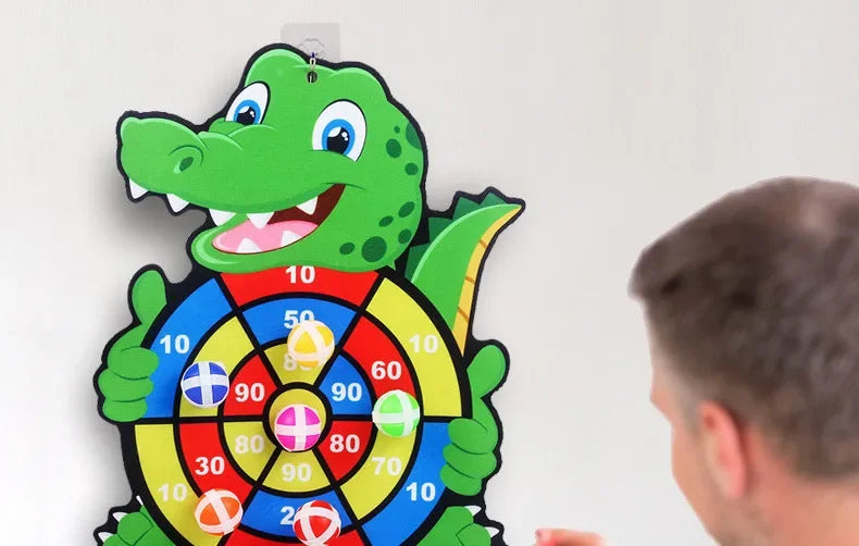 Educational Dart Board Game - Montessori Sticky Ball Target for Kids 3-7 Years