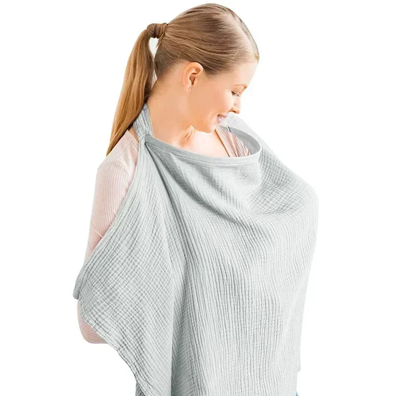 Breathable Nursing Cover - Adjustable Privacy Apron for Outdoor Breastfeeding