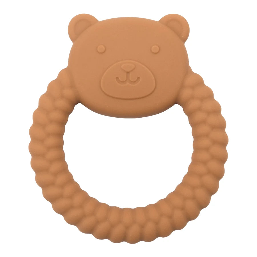 Silicone Nursing Teether Toy – Durable Cartoon Design for Dental Care & Gum Relief (3+ Months)
