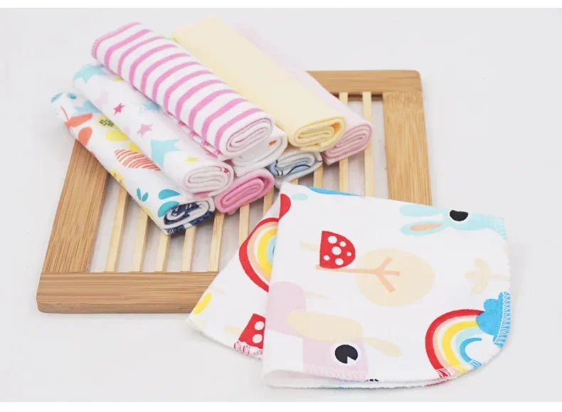 8-Piece Cotton Baby Towel Set – Soft Washcloths & Handkerchiefs for Newborns (0-24 Months)