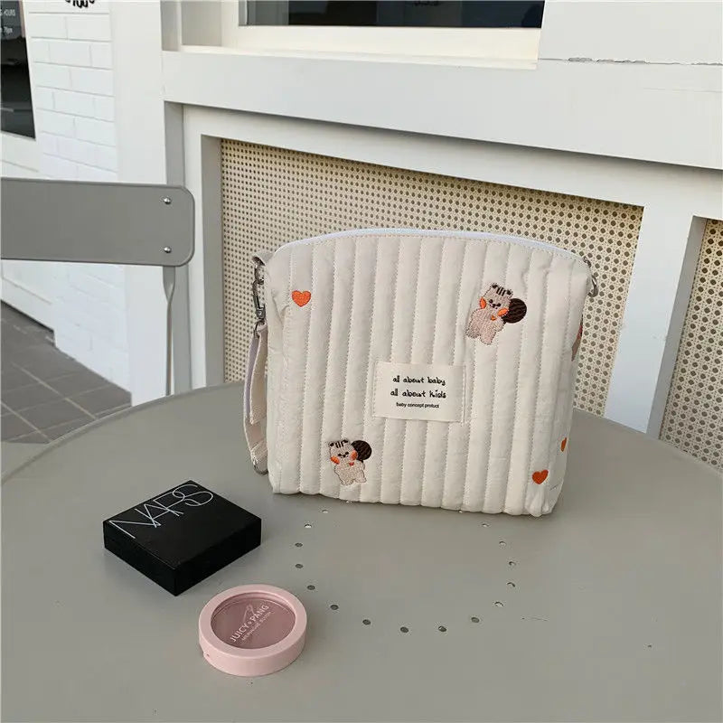 Baby Bag Diaper Organizer Toiletry Nappy Caddy Pouch Diapering Toilet Mommy Makeup Cluth Bag for Stroller Baby Accessories Bear