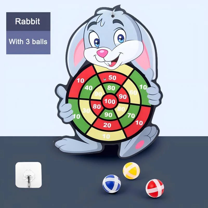 Educational Dart Board Game - Montessori Sticky Ball Target for Kids 3-7 Years