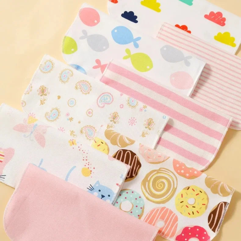 8-Piece Cotton Baby Towel Set – Soft Washcloths & Handkerchiefs for Newborns (0-24 Months)